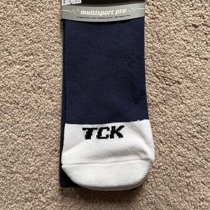 NWT TCK sports socks medium navy